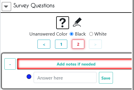 Adding notes.